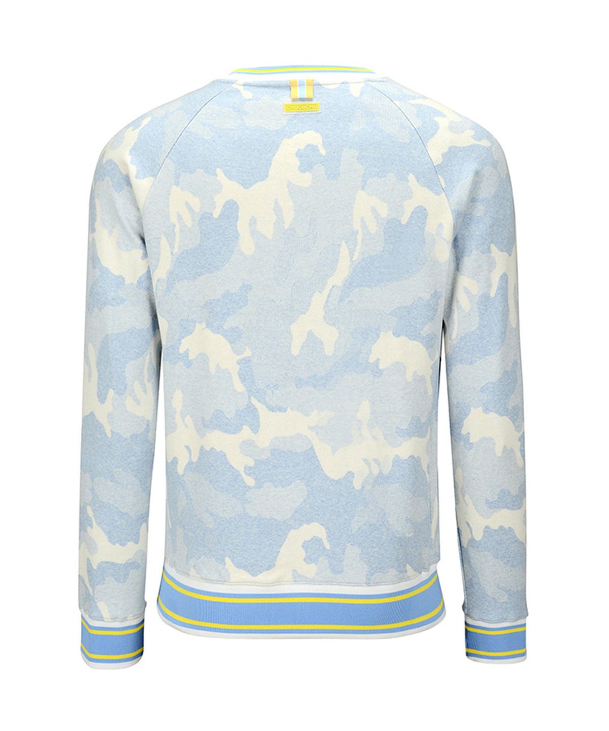 츄쿠츄(CHUCUCHU) C23S-TS018M 맨즈 캔디 카모 크루넥 (Sky blue)