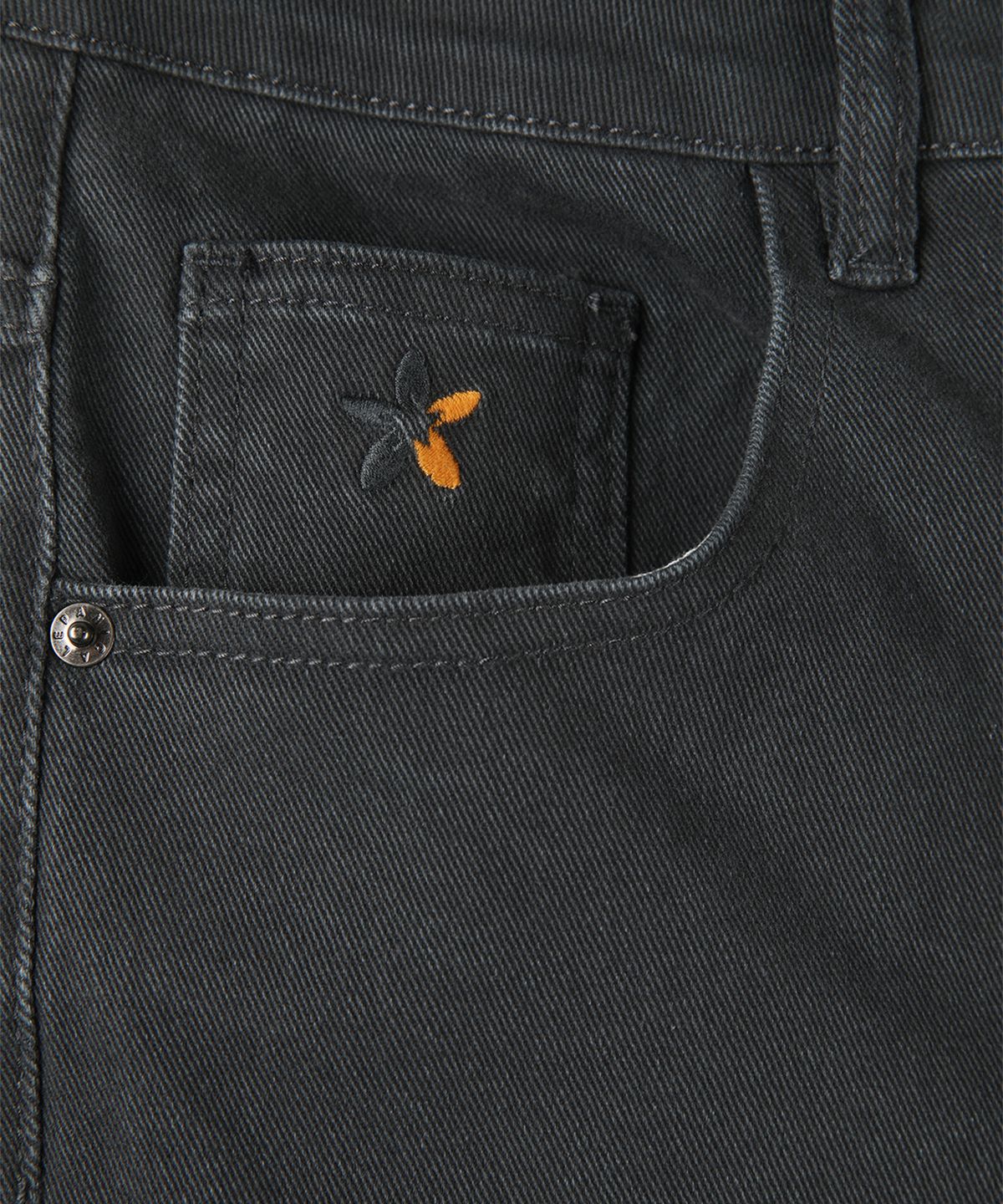 빠니깔레(PANICALE) 차콜 레귤러슬림핏 데님 팬츠