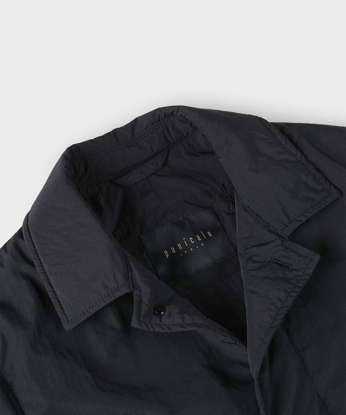 빠니깔레(PANICALE) 네이비 숏기장 워싱 나일론 자켓
