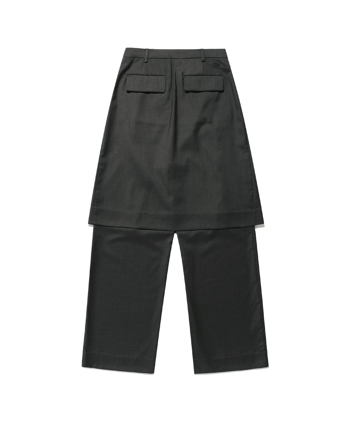 나이스고스트클럽(NICEGHOSTCLUB) FFATS PLEATS LAYERED SKIRT PANTS_GREY(NG2ESUPA92A)
