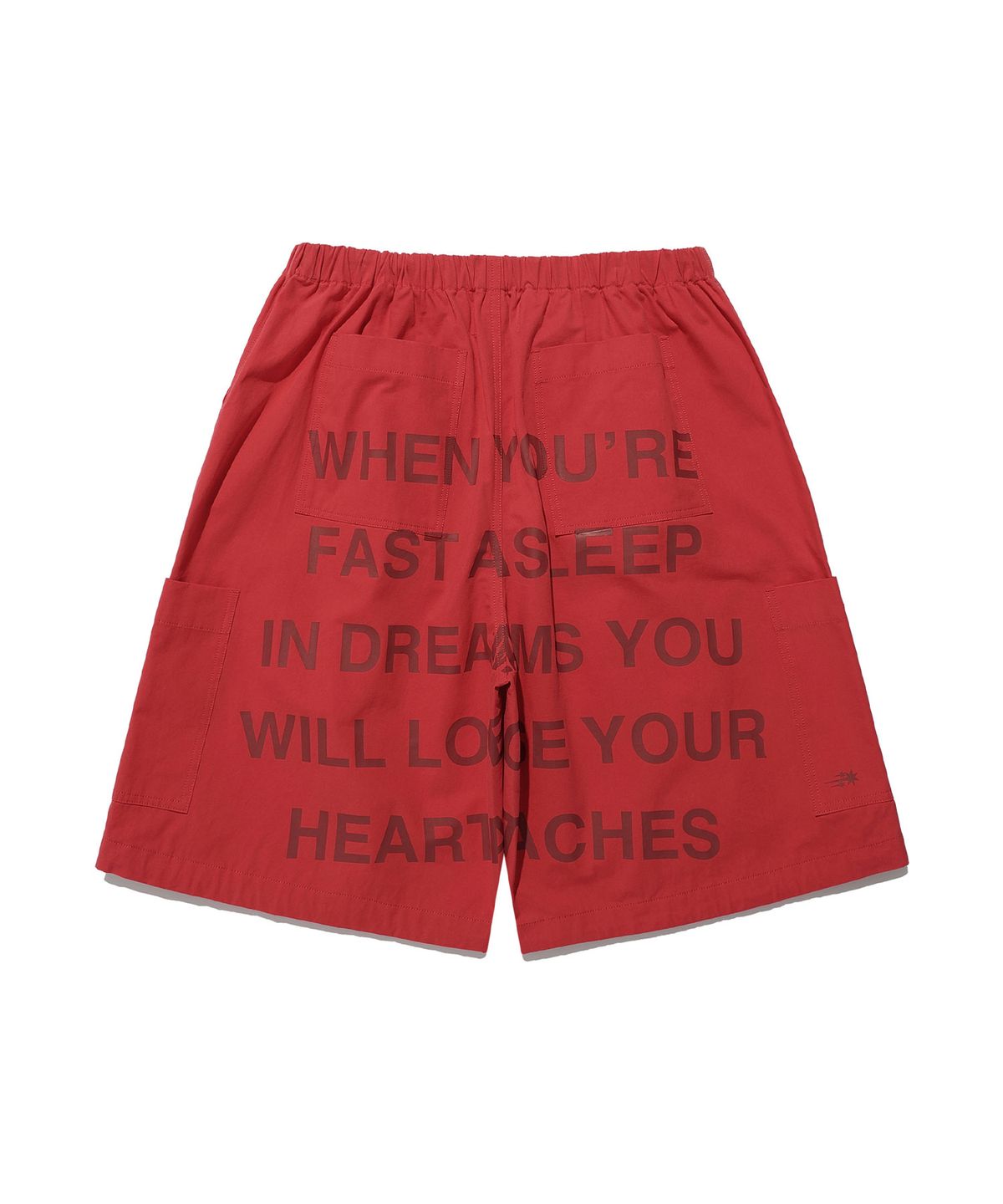 나이스고스트클럽(NICEGHOSTCLUB) FFATS PARACHUTE CARGO SHORTS_RED(NG2EMUPA61A)
