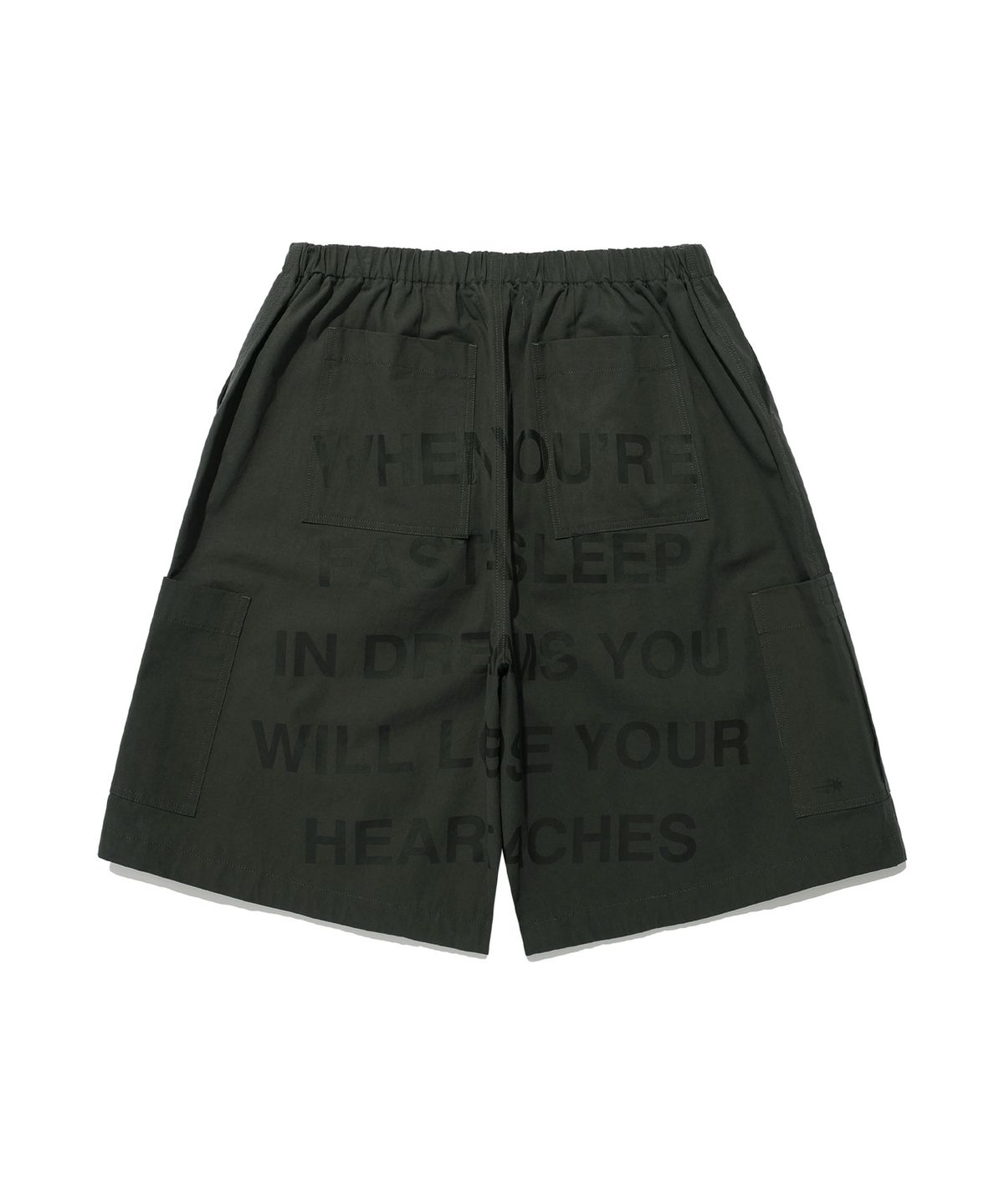 나이스고스트클럽(NICEGHOSTCLUB) FFATS PARACHUTE CARGO SHORTS_CHARCOAL(NG2EMUPA61A)
