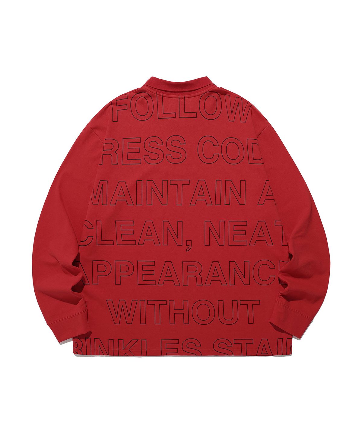 나이스고스트클럽(NICEGHOSTCLUB) FFATS BIG BIG PK L/S_RED(NG2ESUT556A)