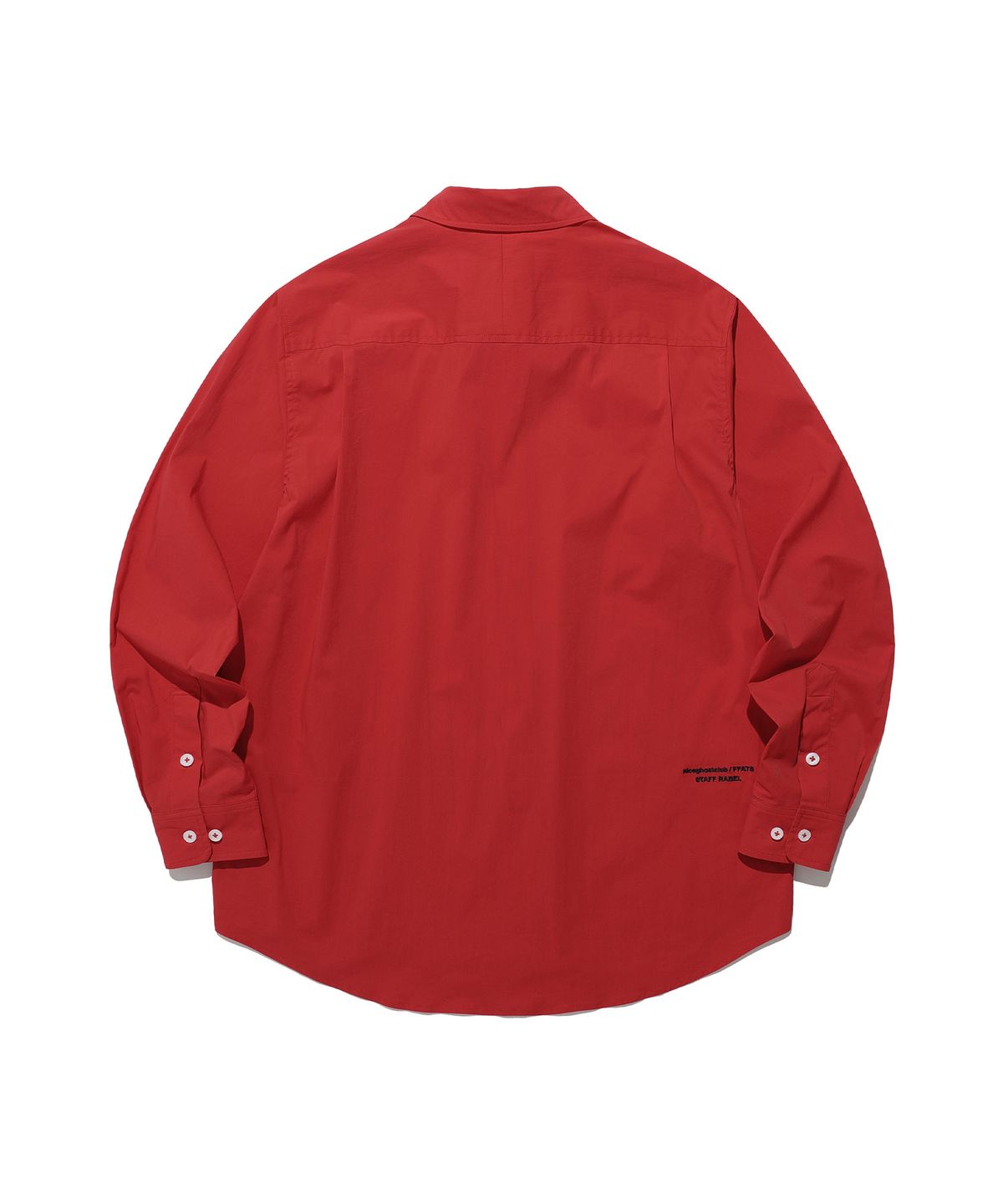 나이스고스트클럽(NICEGHOSTCLUB) FFATS POPLIN SHIRT_RED(NG2ESUW300A)