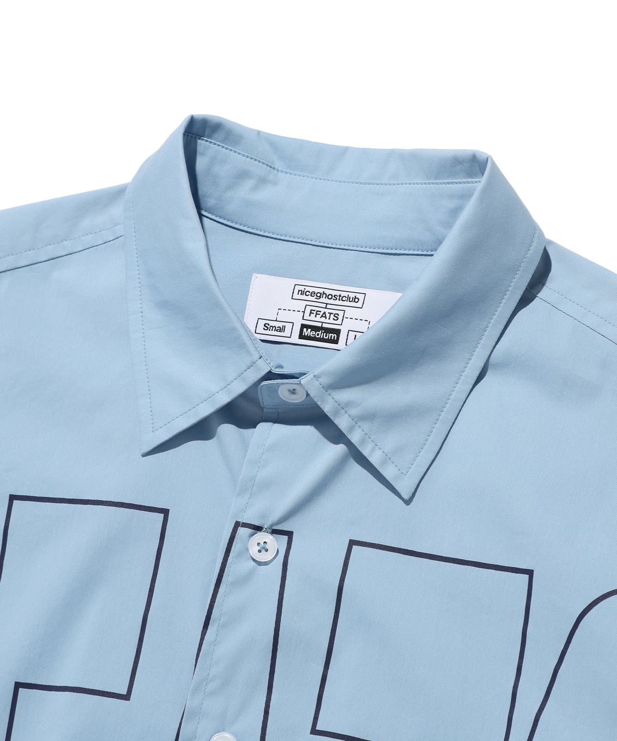 나이스고스트클럽(NICEGHOSTCLUB) FFATS POPLIN SHIRT_BLUE(NG2ESUW300A)