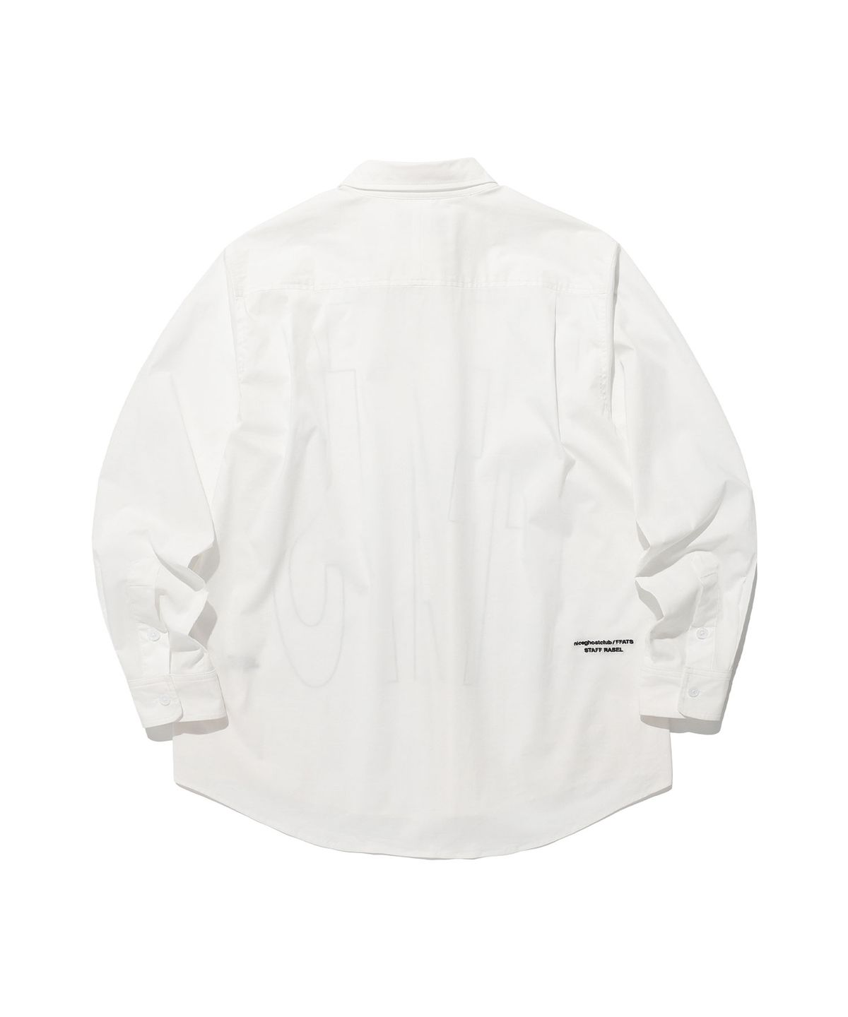 나이스고스트클럽(NICEGHOSTCLUB) FFATS POPLIN SHIRT_WHITE(NG2ESUW300A)