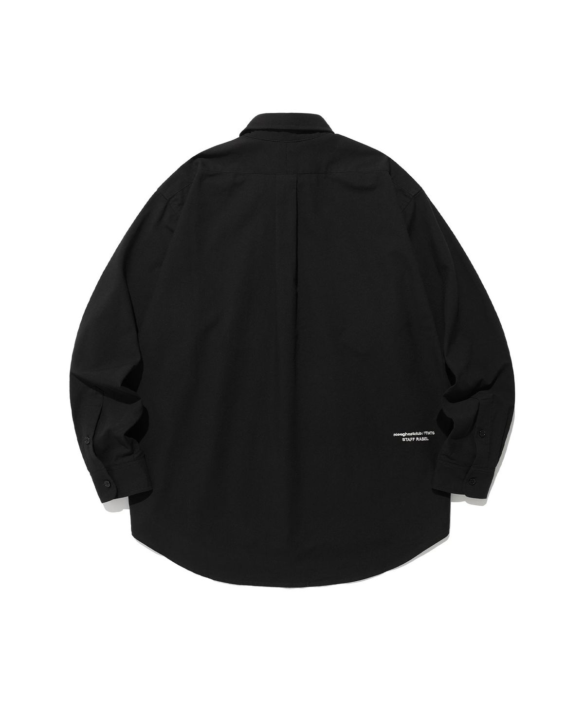 나이스고스트클럽(NICEGHOSTCLUB) FFATS GIRL OXFORD BIG BIG SHIRT_BLACK(NG2ESUW301A)