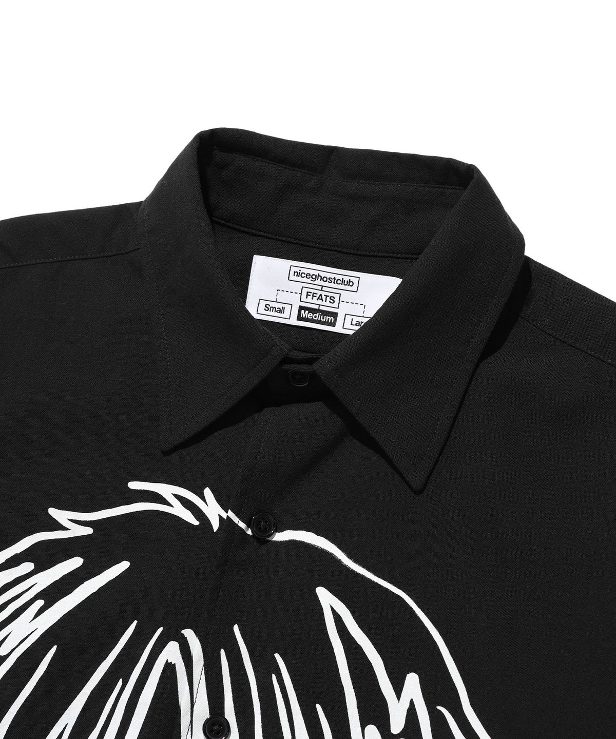 나이스고스트클럽(NICEGHOSTCLUB) FFATS GIRL OXFORD BIG BIG SHIRT_BLACK(NG2ESUW301A)