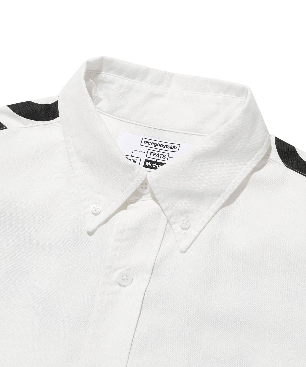 나이스고스트클럽(NICEGHOSTCLUB) FFATS DRESS CODE BIG BIG SHIRT_WHITE(NG2ESUW302A)