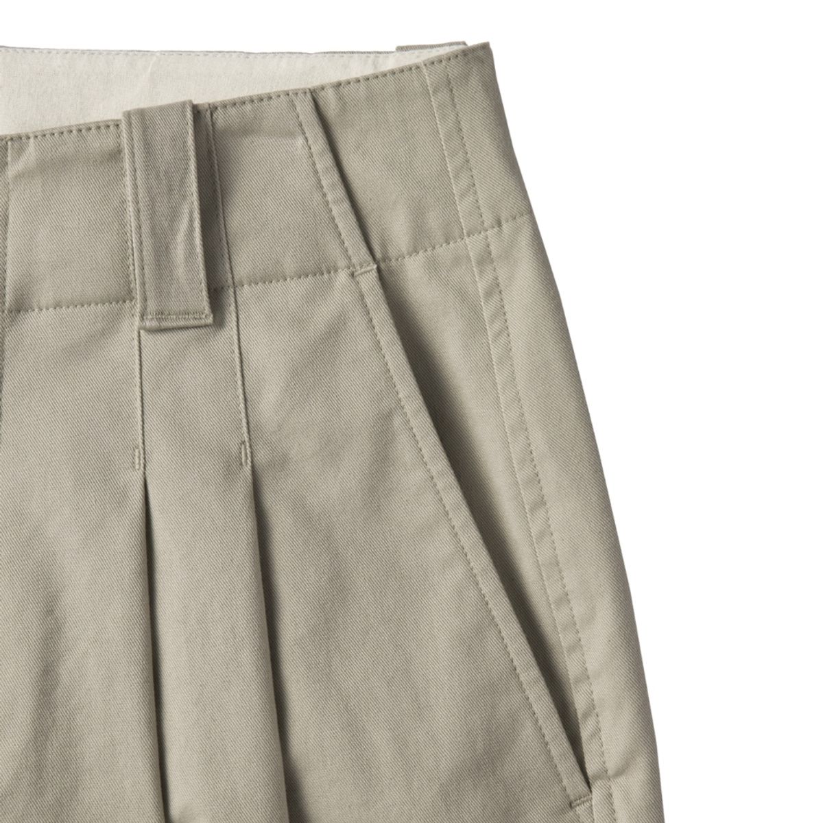 브롬톤 런던(BROMPTON LONDON) W TWO TUCK WIDE TROUSERS - BEIGE (P241WPT602)