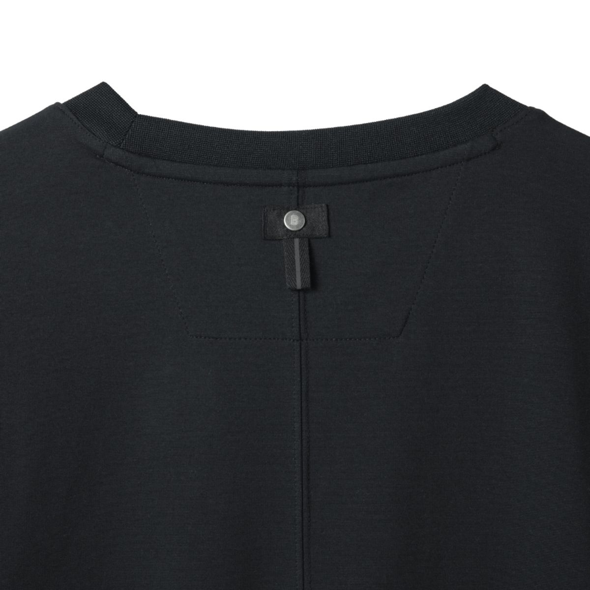 브롬톤 런던(BROMPTON LONDON) STRETCH ROUND T-SHIRT - BLACK (P242UTS121)