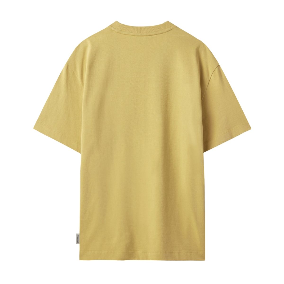 브롬톤 런던(BROMPTON LONDON) CHEST LOGO FLOCK T-SHIRT - MUSTARD (P242UTS412)