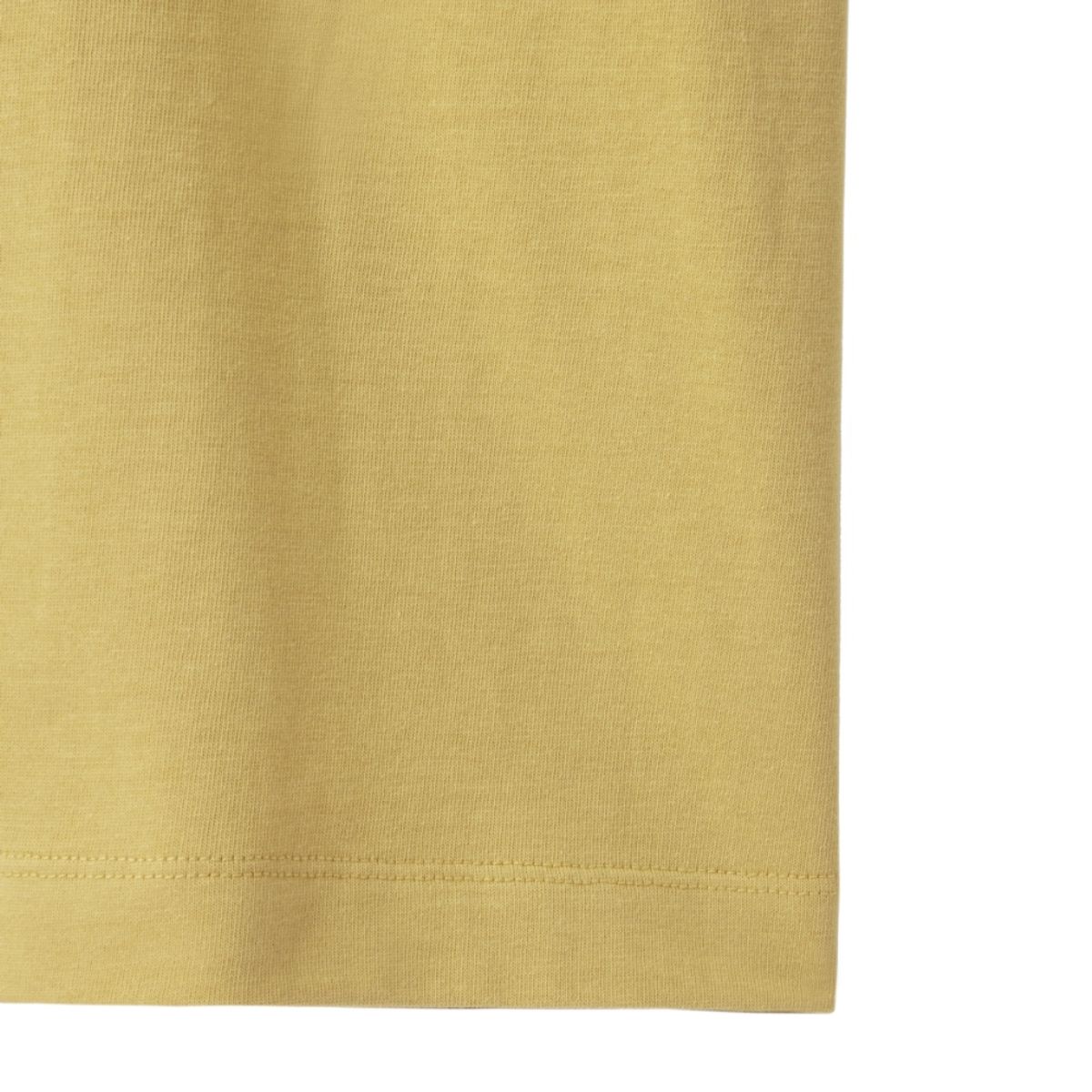 브롬톤 런던(BROMPTON LONDON) CHEST LOGO FLOCK T-SHIRT - MUSTARD (P242UTS412)