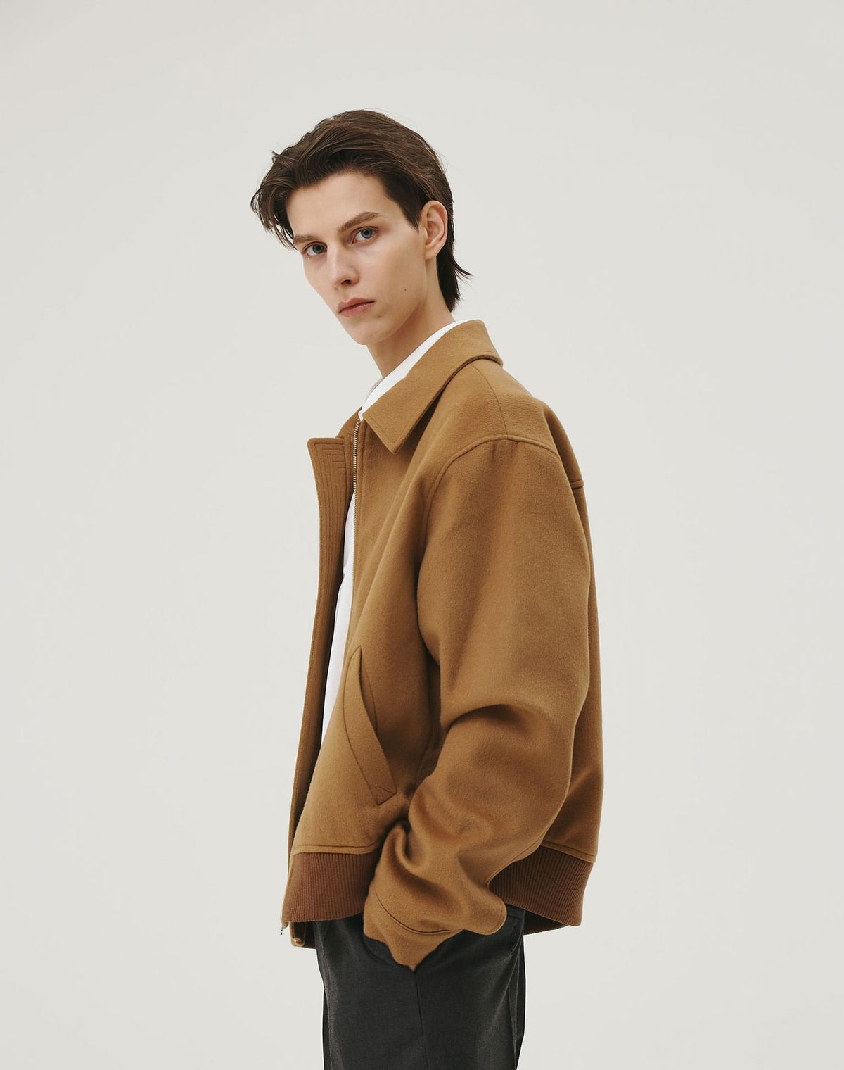 지에마르(GIEMAR) WOOL BLOUSON CAMEL