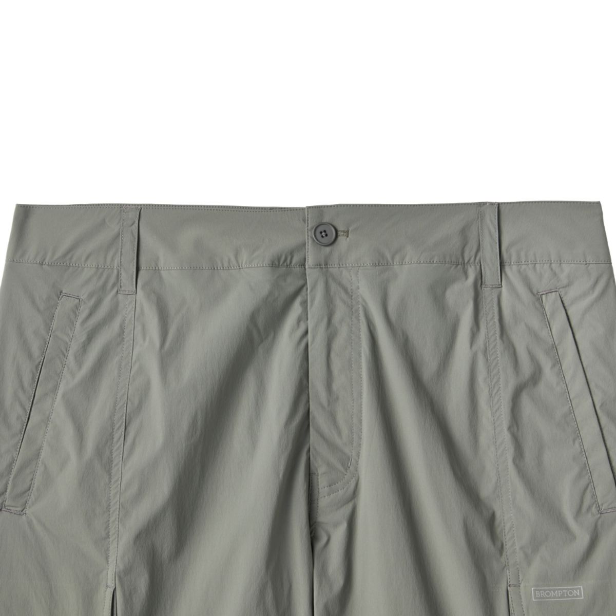 브롬톤 런던(BROMPTON LONDON) NYLON SET CUT DETAIL TROUSERS - KHAKI (P242MPT234)