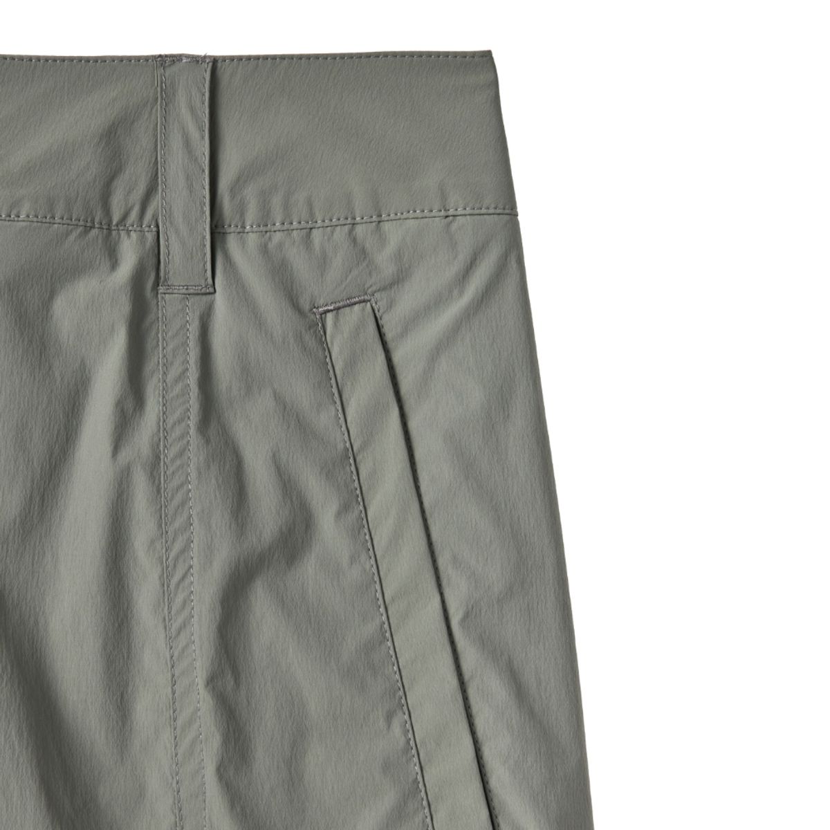 브롬톤 런던(BROMPTON LONDON) NYLON SET CUT DETAIL TROUSERS - KHAKI (P242MPT234)
