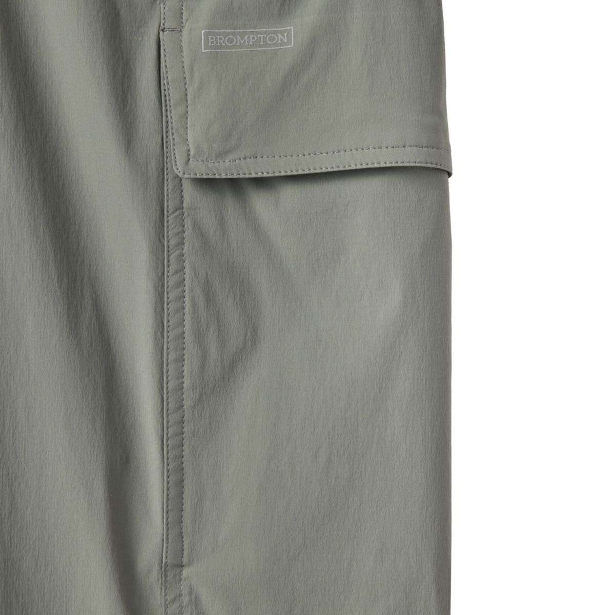 브롬톤 런던(BROMPTON LONDON) NYLON SET CUT DETAIL TROUSERS - KHAKI (P242MPT234)