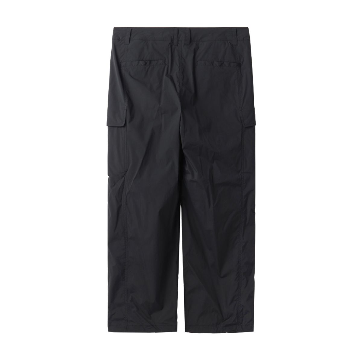 브롬톤 런던(BROMPTON LONDON) NYLON SET CUT DETAIL TROUSERS - BLACK (P242MPT234)