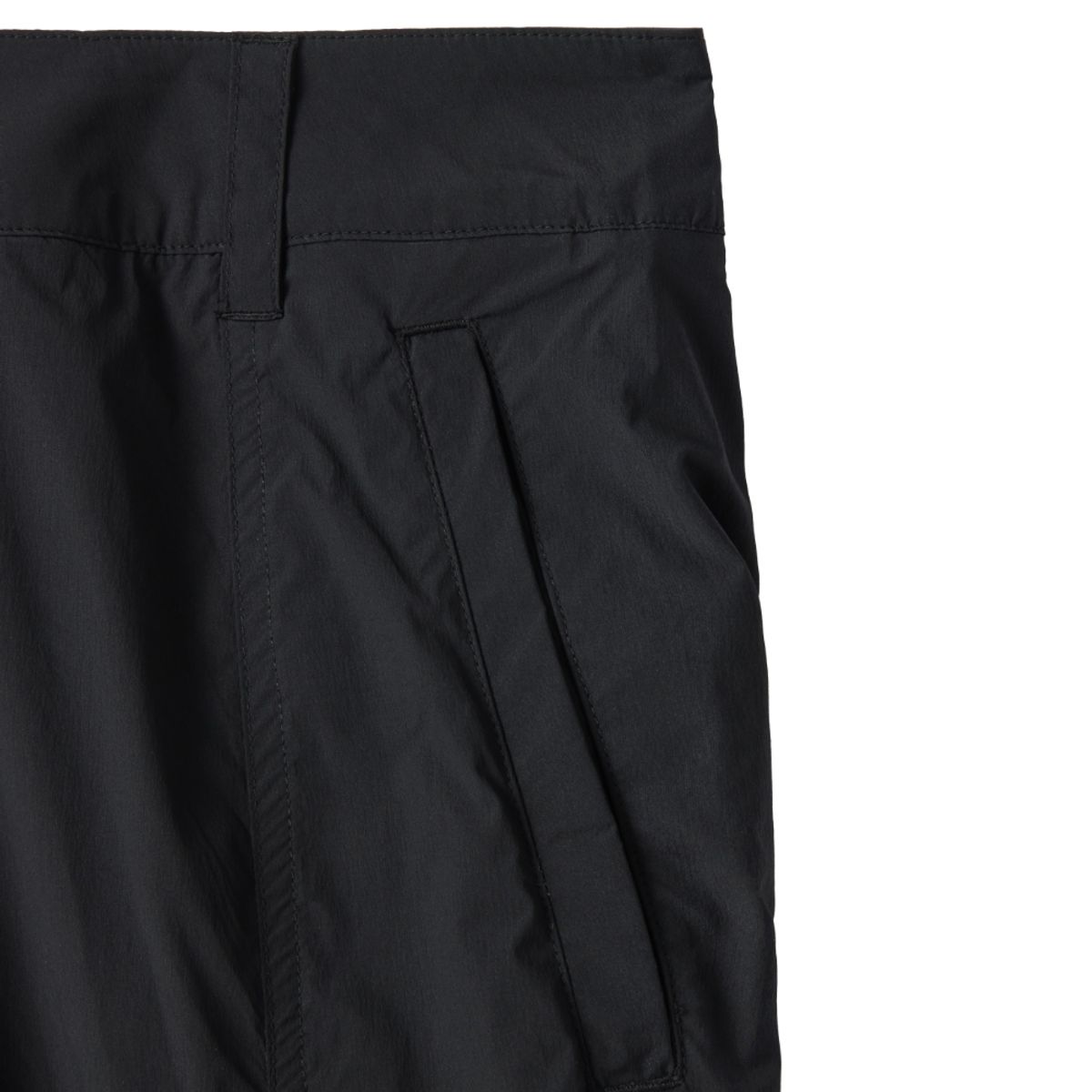 브롬톤 런던(BROMPTON LONDON) NYLON SET CUT DETAIL TROUSERS - BLACK (P242MPT234)