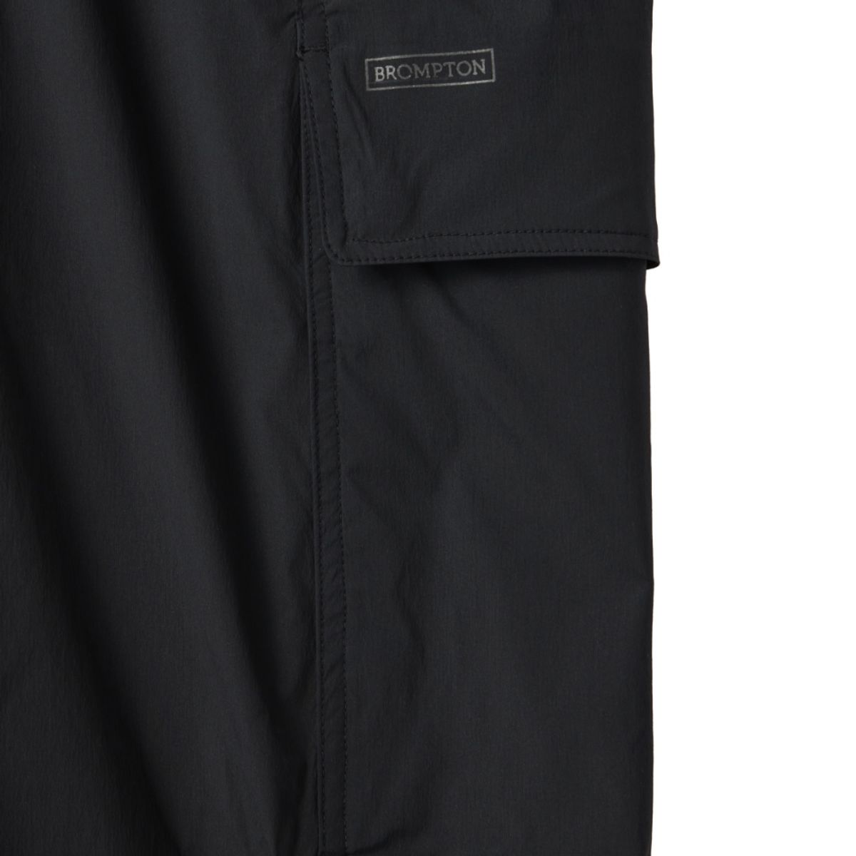 브롬톤 런던(BROMPTON LONDON) NYLON SET CUT DETAIL TROUSERS - BLACK (P242MPT234)