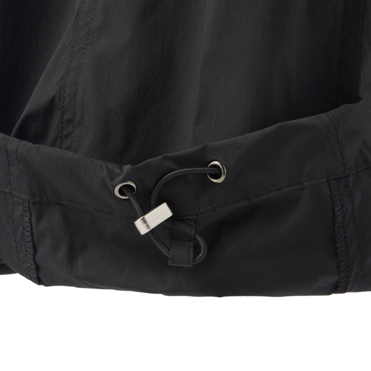 브롬톤 런던(BROMPTON LONDON) NYLON SET CUT DETAIL TROUSERS - BLACK (P242MPT234)