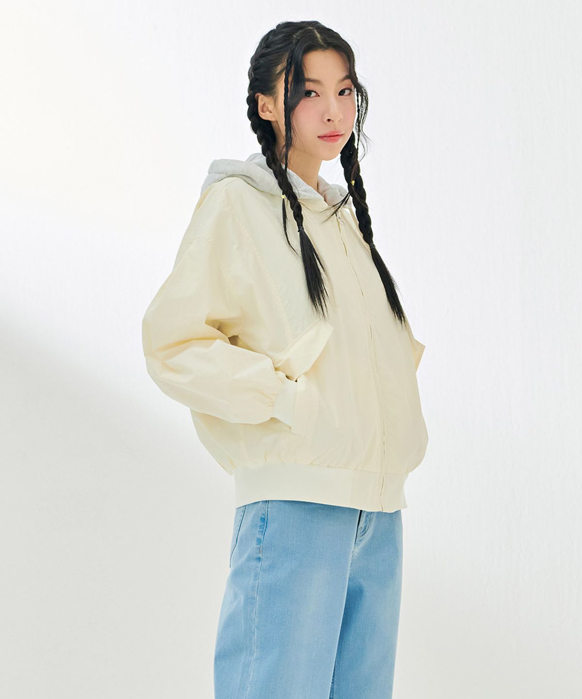 체이스컬트(CHASECULT) 여성 블루종 후드 점퍼-DARG4161B0A