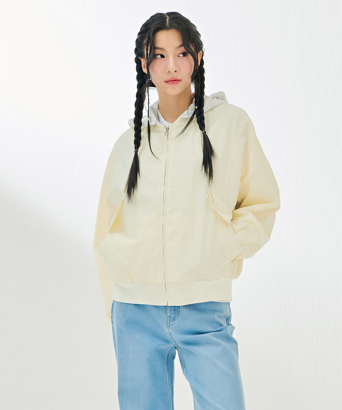 체이스컬트(CHASECULT) 여성 블루종 후드 점퍼-DARG4161B0A