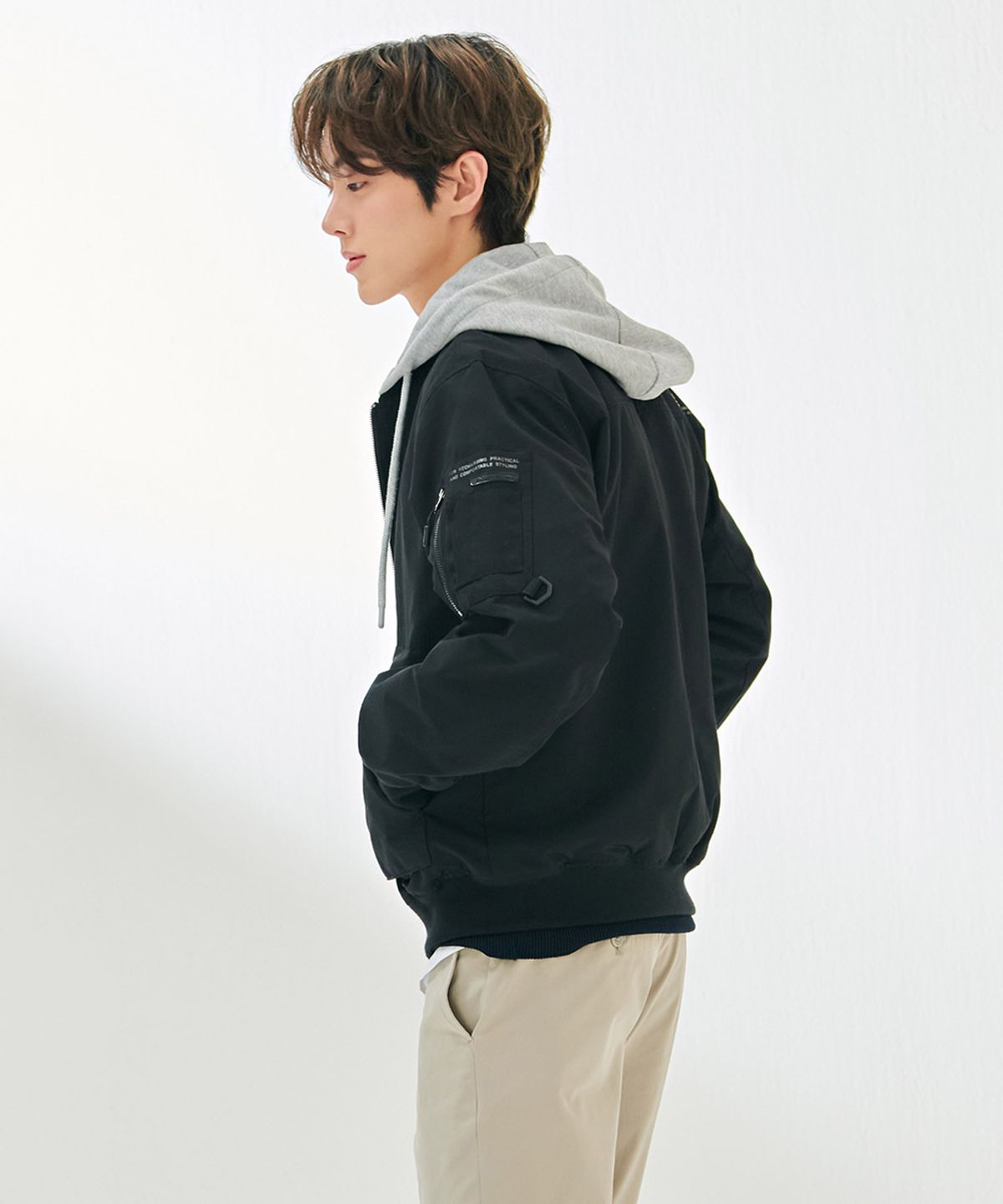 체이스컬트(CHASECULT) 공용 후드 내피 탈부착 점퍼-DARU4111B03