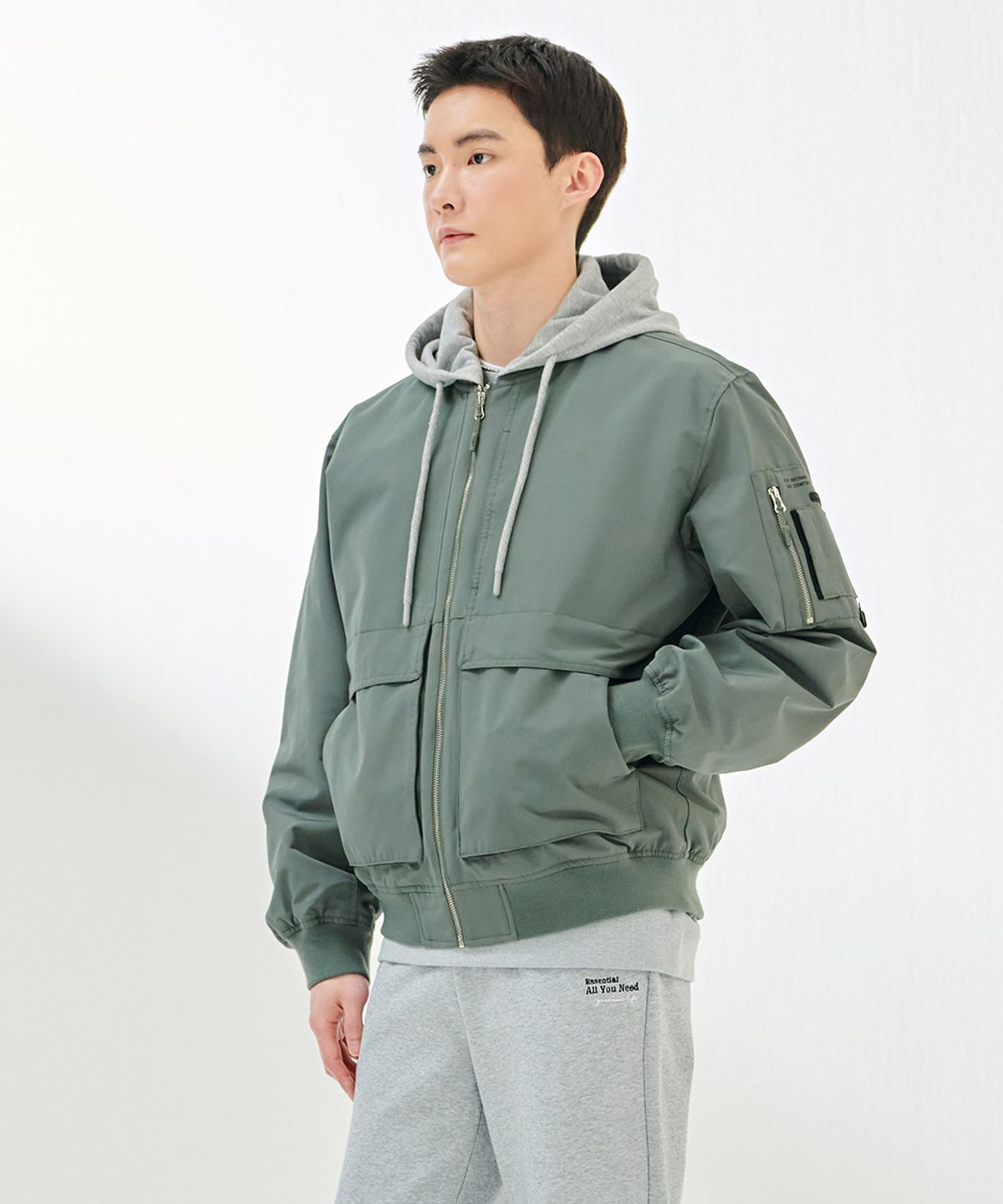 체이스컬트(CHASECULT) 공용 후드 내피 탈부착 점퍼-DARU4111B0V