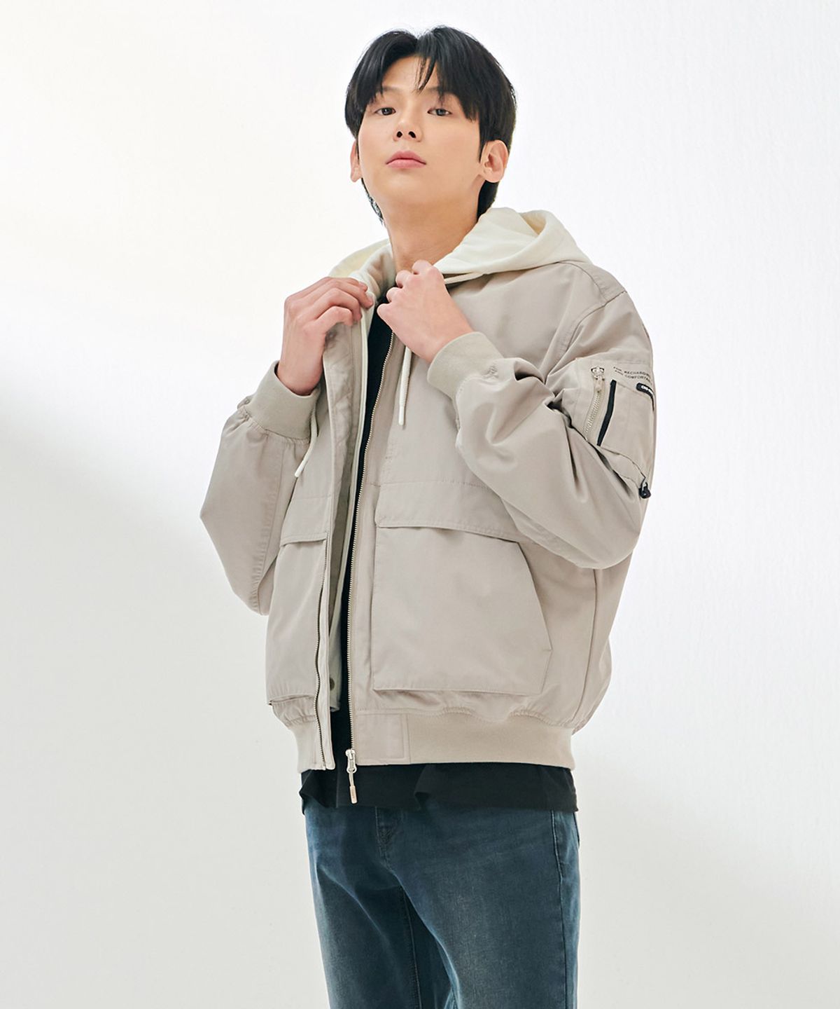 체이스컬트(CHASECULT) 공용 후드 내피 탈부착 점퍼-DARU4111B0X
