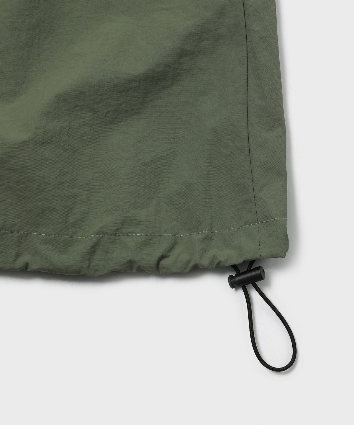 슬로우 레코드 하우스(SLOW RECORD HOUSE) 나일론 카고 롱 스커트_카키