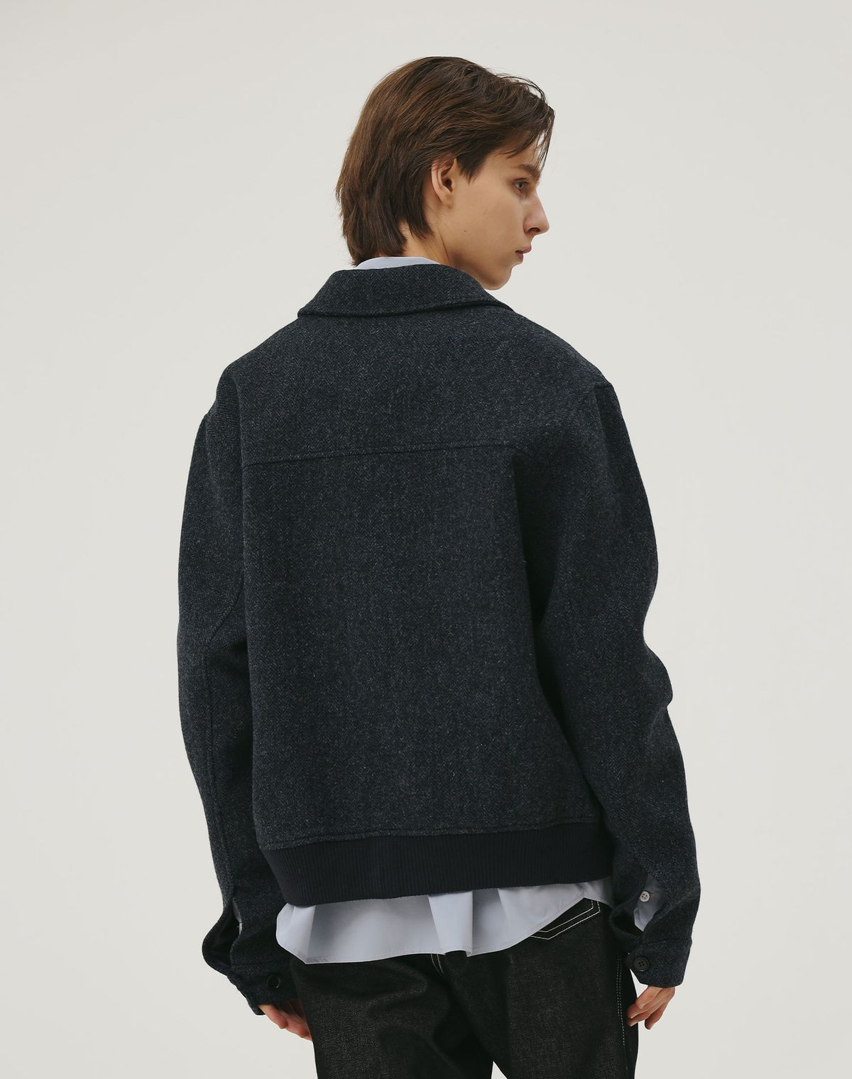 지에마르(GIEMAR) WOOL BLOUSON BLUE