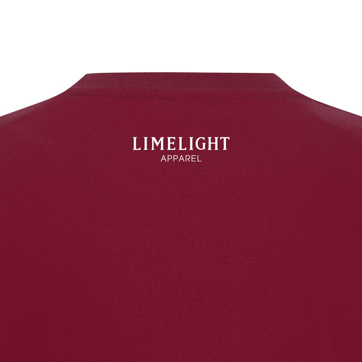 라임라잇 어패럴(LIMELIGHT APPAREL) 라임라잇 티셔츠 (버건디/화이트)