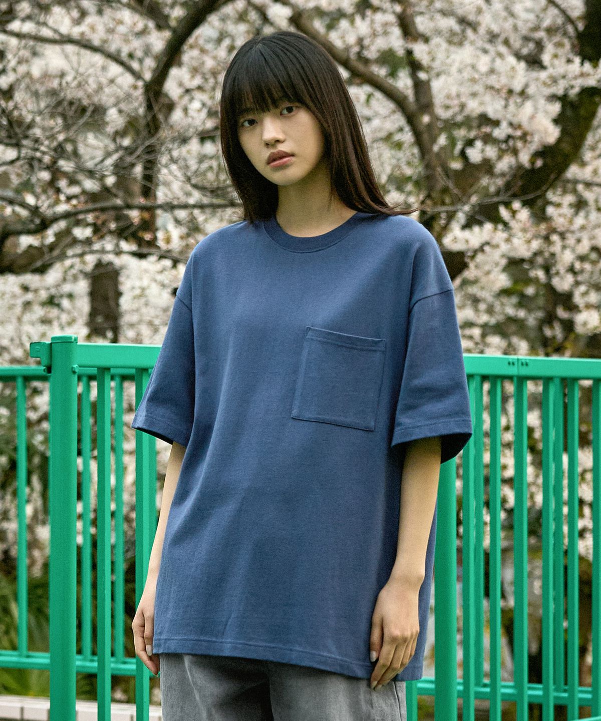 미니멀프로젝트(MINIMALPROJECT) 로버스트 헤비 포켓 반팔티셔츠 MST154 [NAVY]