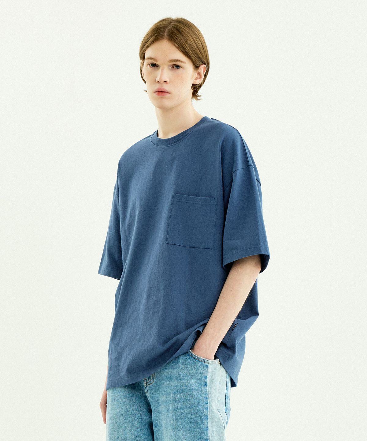 미니멀프로젝트(MINIMALPROJECT) 로버스트 헤비 포켓 반팔티셔츠 MST154 [NAVY]