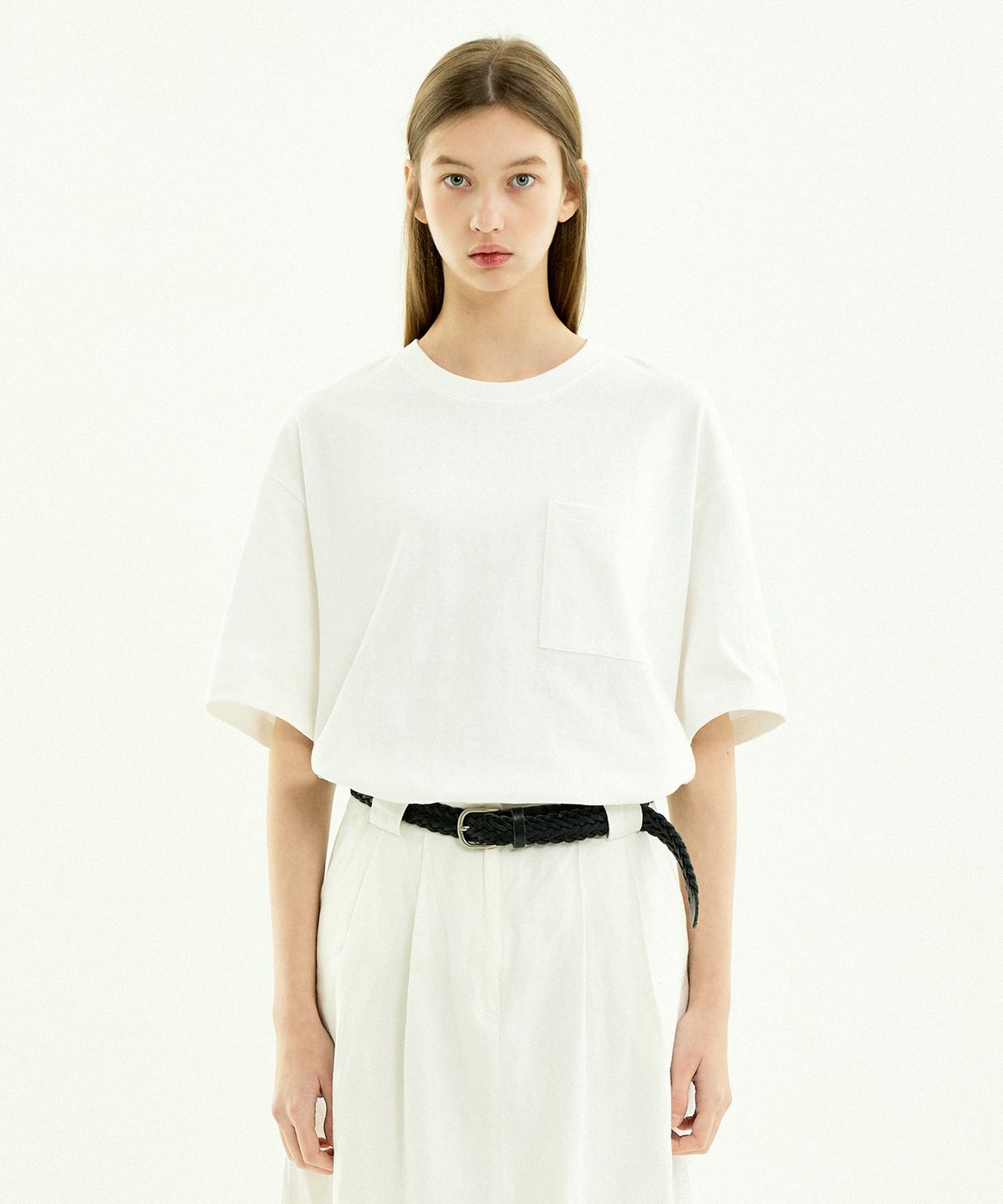 미니멀프로젝트(MINIMALPROJECT) 로버스트 헤비 포켓 반팔티셔츠 MST154 [WHITE]