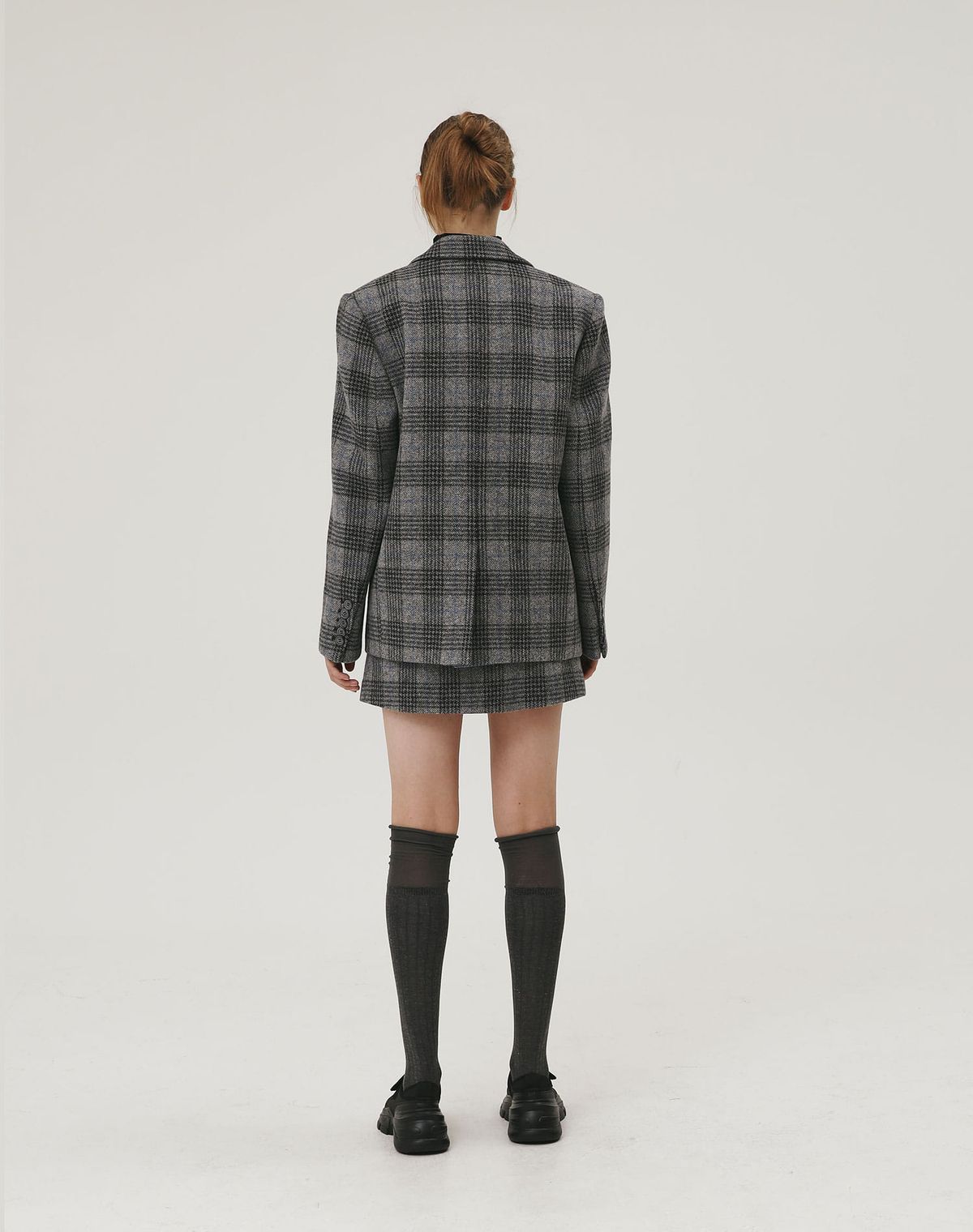 지에마르(GIEMAR) CLASSIC WOOL JACKET GRAY CHECK