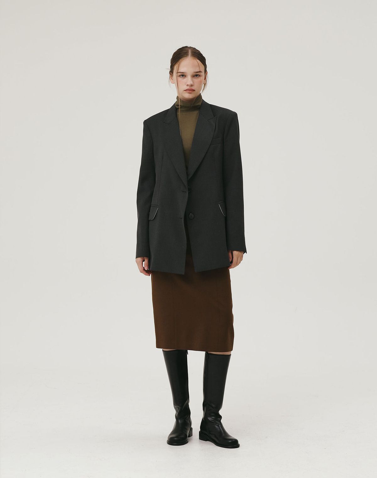 지에마르(GIEMAR) OVERFIT JACKET CHARCOAL