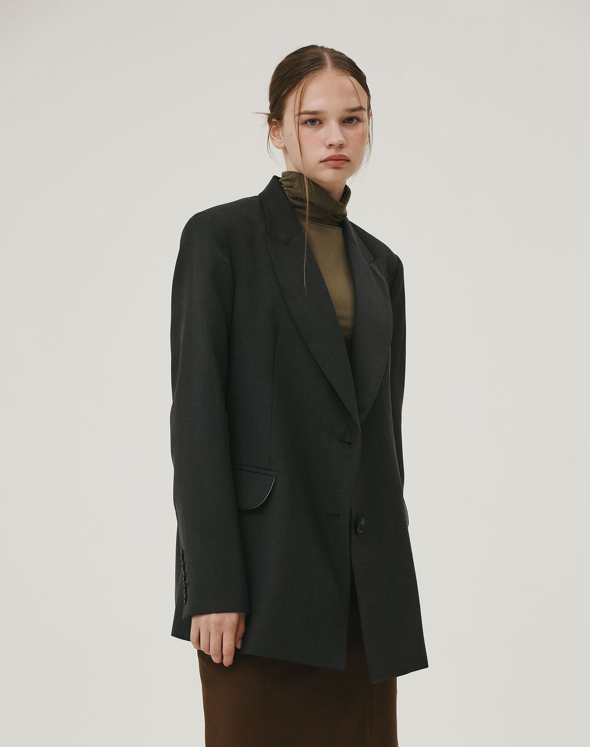 지에마르(GIEMAR) OVERFIT JACKET CHARCOAL