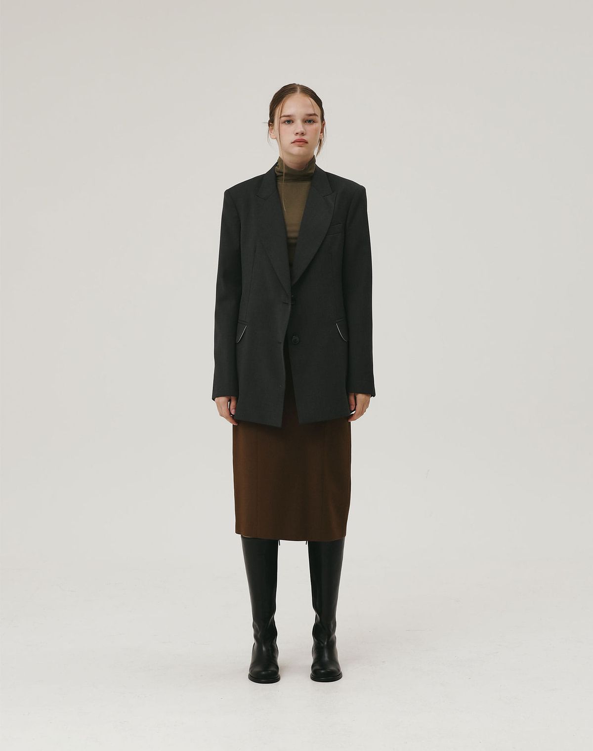 지에마르(GIEMAR) OVERFIT JACKET CHARCOAL