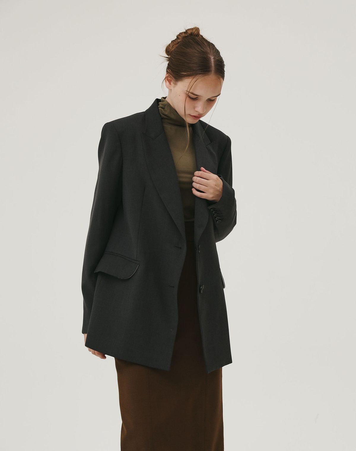 지에마르(GIEMAR) OVERFIT JACKET CHARCOAL