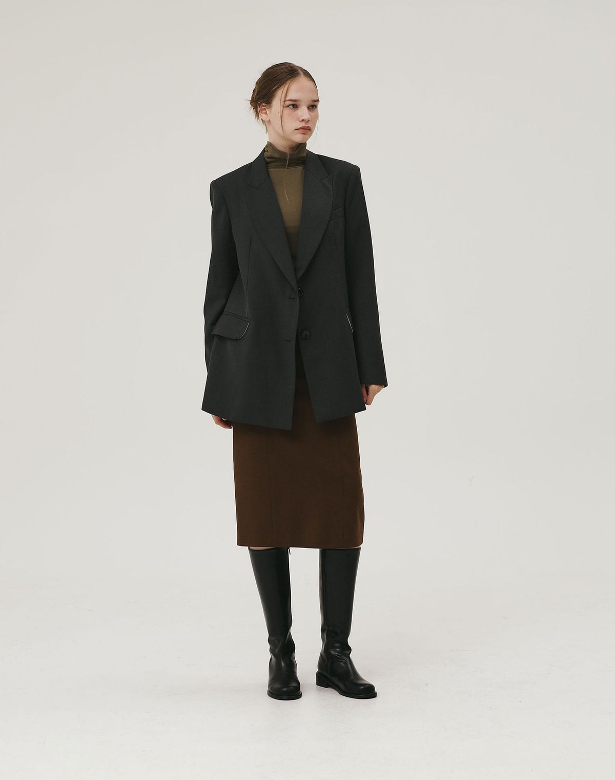 지에마르(GIEMAR) OVERFIT JACKET CHARCOAL