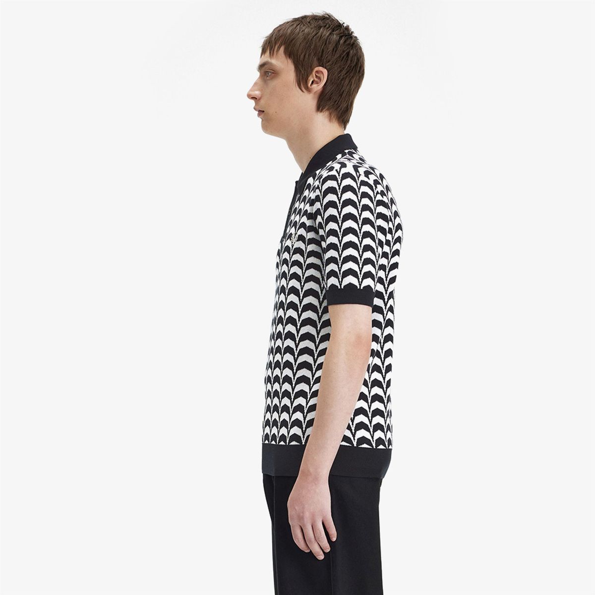 프레드페리(FRED PERRY) [Sharp] 자가드 니트 셔츠(102) AFPM2417606-102