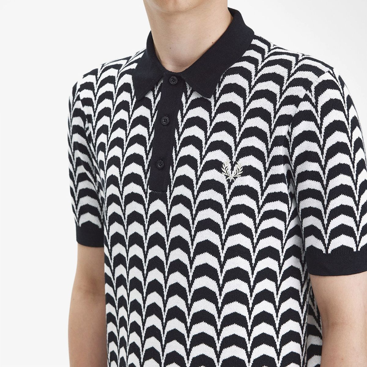 프레드페리(FRED PERRY) [Sharp] 자가드 니트 셔츠(102) AFPM2417606-102