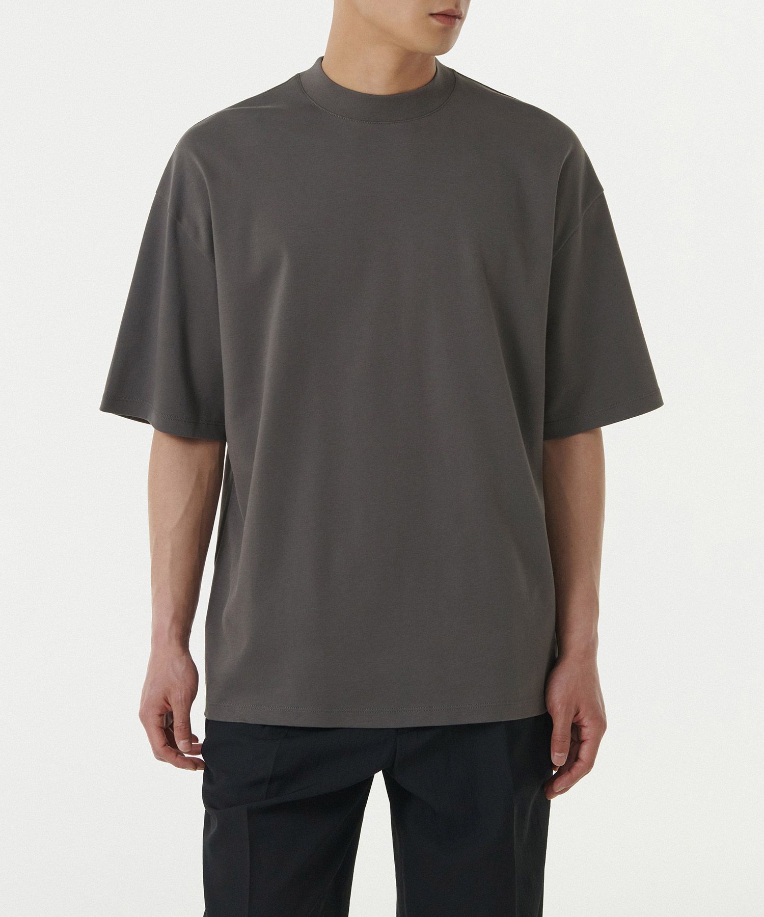 MUSINSA | MUSINSA STANDARD Oversized Mock Neck T-Shirt