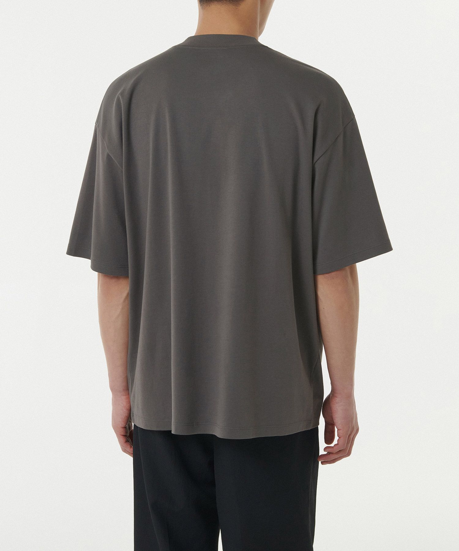 Tシャツ・カットソー *MUSINSA STANDARD* Oversized Mock Neck T-Shirt Grayish Beige MUSINSA | MUSINSA STANDARD Oversized Mock Neck T-Shirt