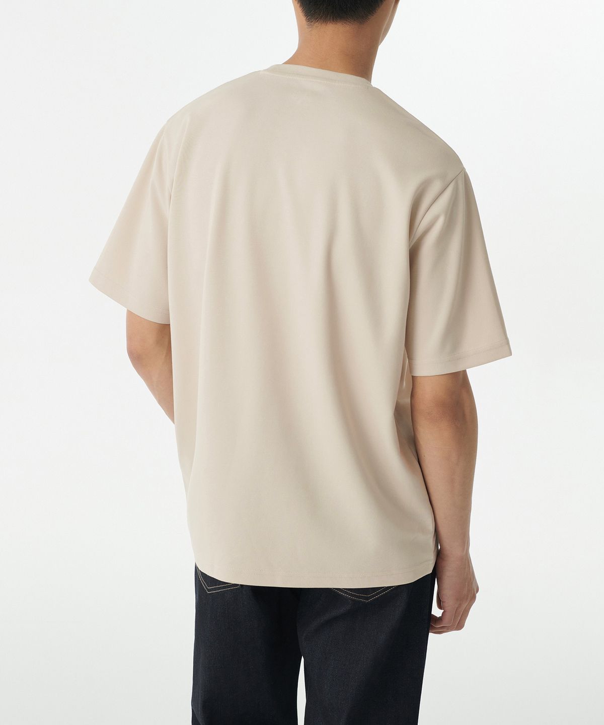 무신사 스탠다드(MUSINSA STANDARD) 옵티멀 릴렉스드 크루 넥 티셔츠 [에크루]