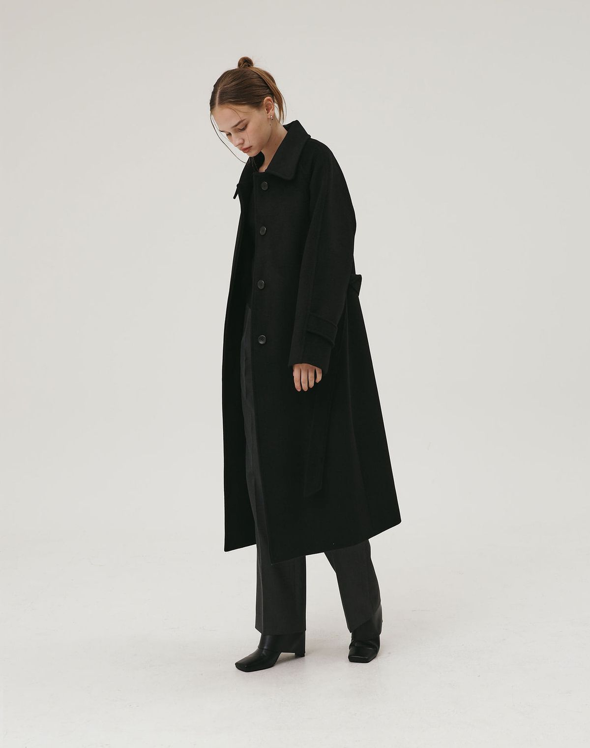 지에마르(GIEMAR) LONG SINGLE COAT BLACK