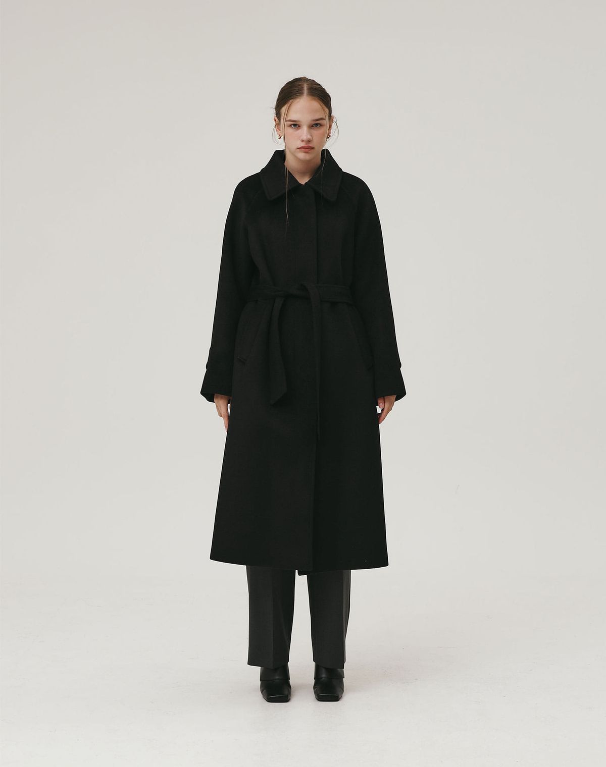 지에마르(GIEMAR) LONG SINGLE COAT BLACK