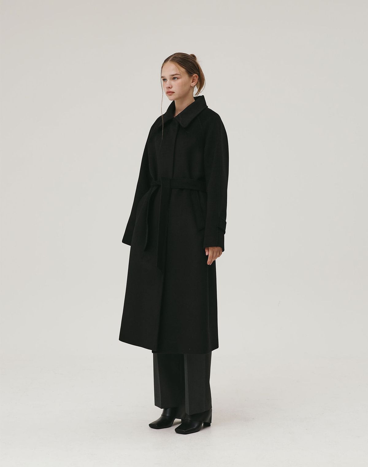 지에마르(GIEMAR) LONG SINGLE COAT BLACK